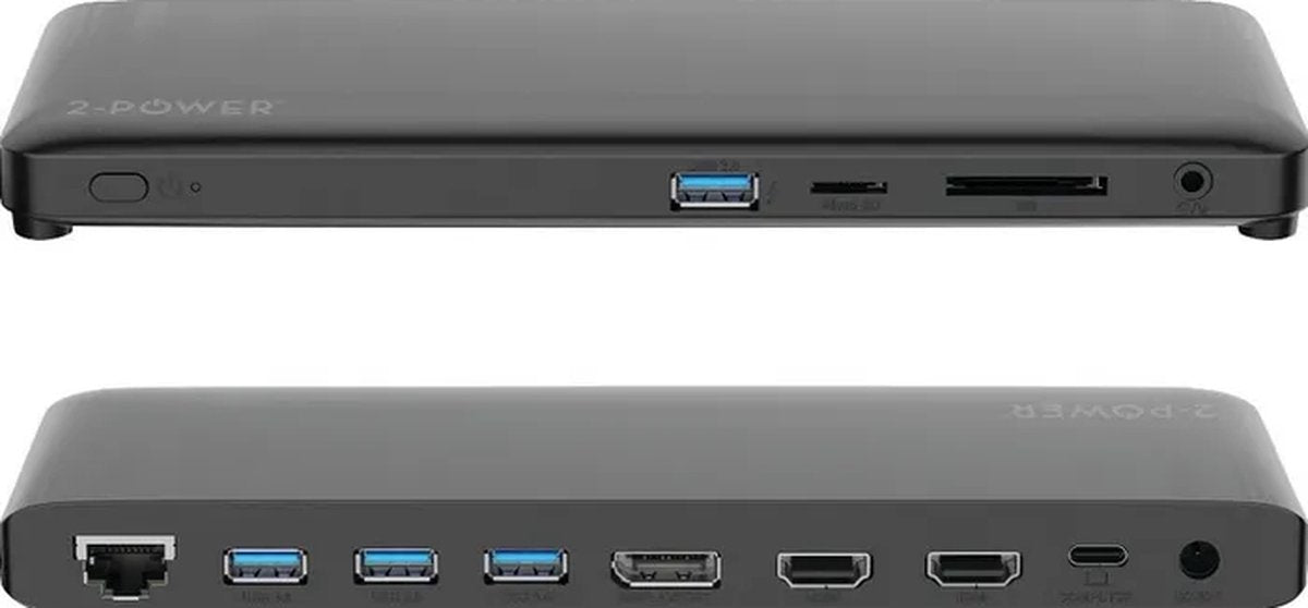 2-Power USB-C Triple Display Docking Station DOC0117A | NIEUW