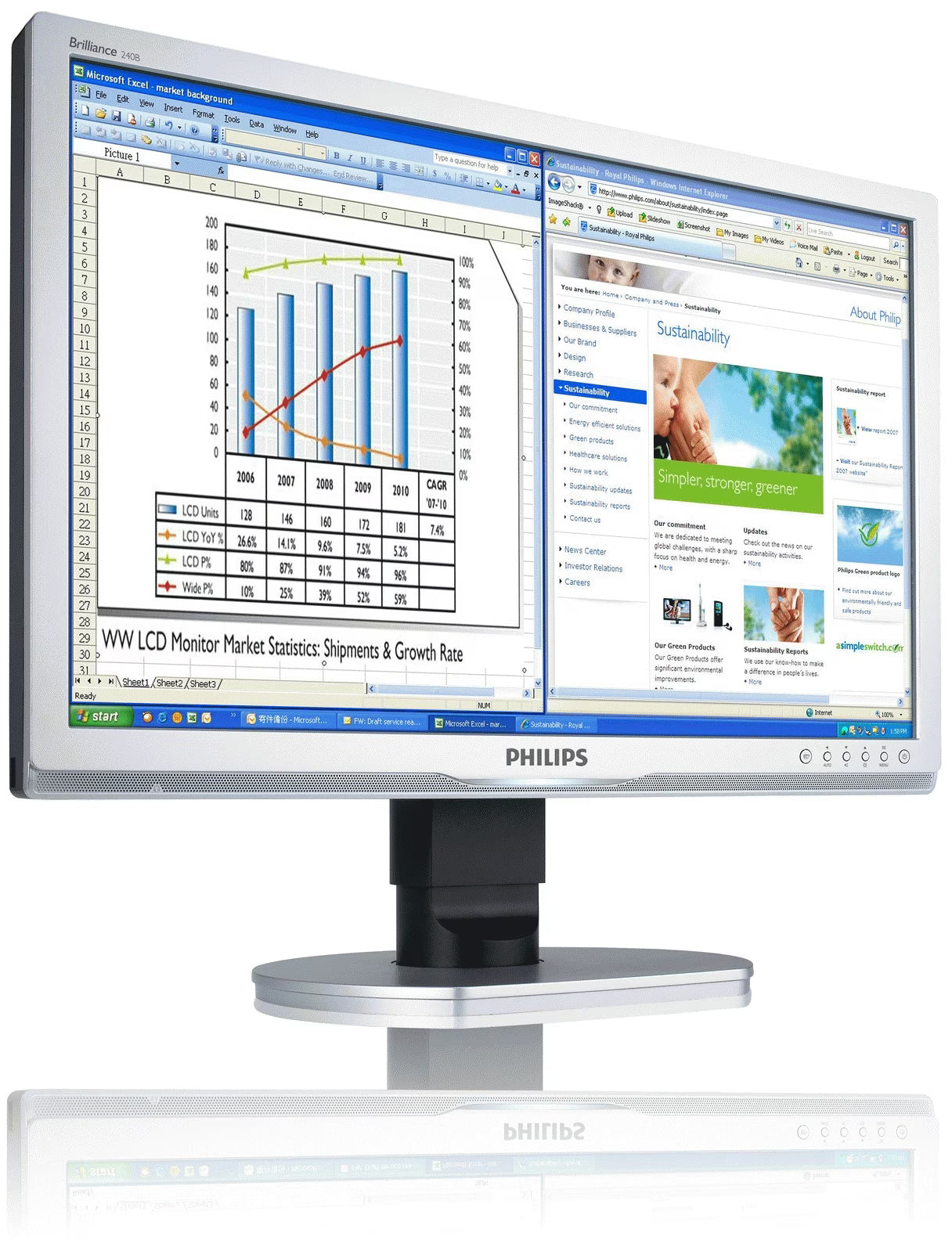 Philips 240B1CS 24 Inch - B-Grade