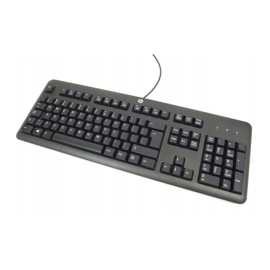 HP KU-1156 Toetsenbord – USB – QWERTY – Zwart - Gebruikt