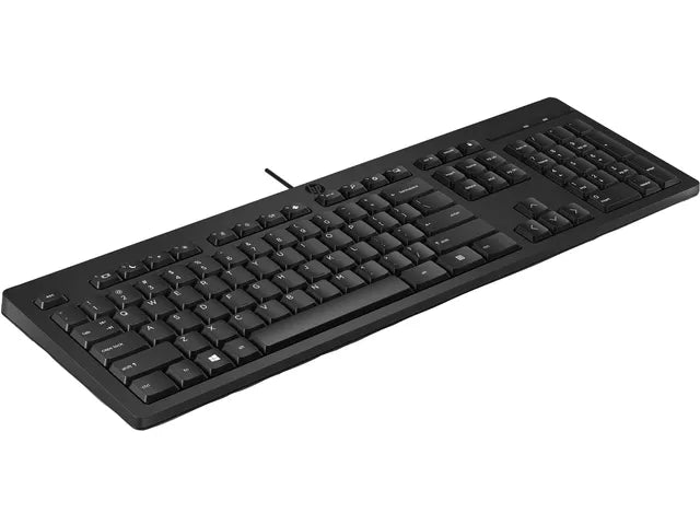 HP 125 USB Toetsenbord – Bedraad – QWERTY – Zwart - Gebruikt