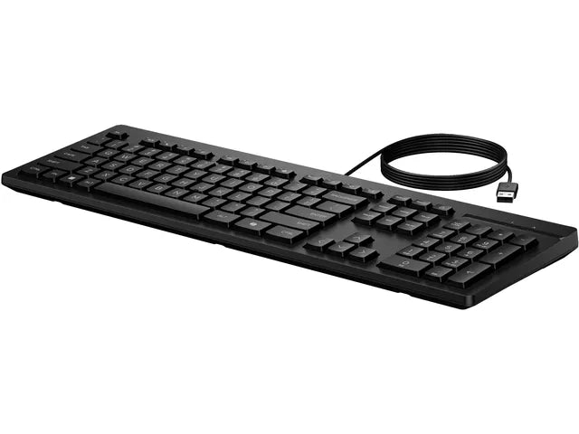 HP 125 USB Toetsenbord – Bedraad – QWERTY – Zwart - Gebruikt
