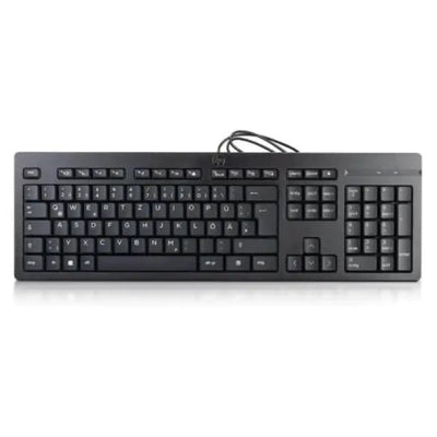 HP 125 USB Toetsenbord – Bedraad – QWERTY – Zwart - Gebruikt