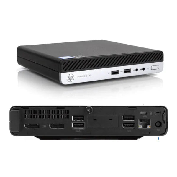 HP ProDesk 400 G5 Mini i3 9e gen – 8GB RAM, 256GB SSD – A-grade