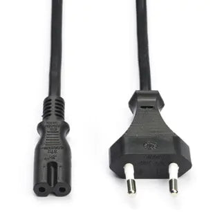 C7 Stroomkabel Laptop 1,8m Zwart – Nieuw