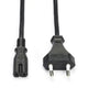 C7 Stroomkabel Laptop 1,8m Zwart – Nieuw